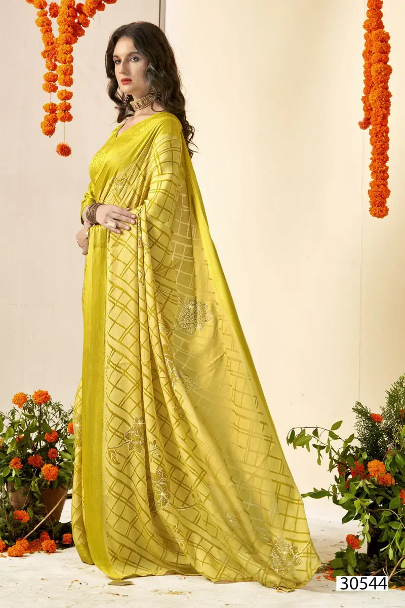 Yashtika By Vallabhi Swarovski Work Brasso Sarees Wholesale Price In Surat